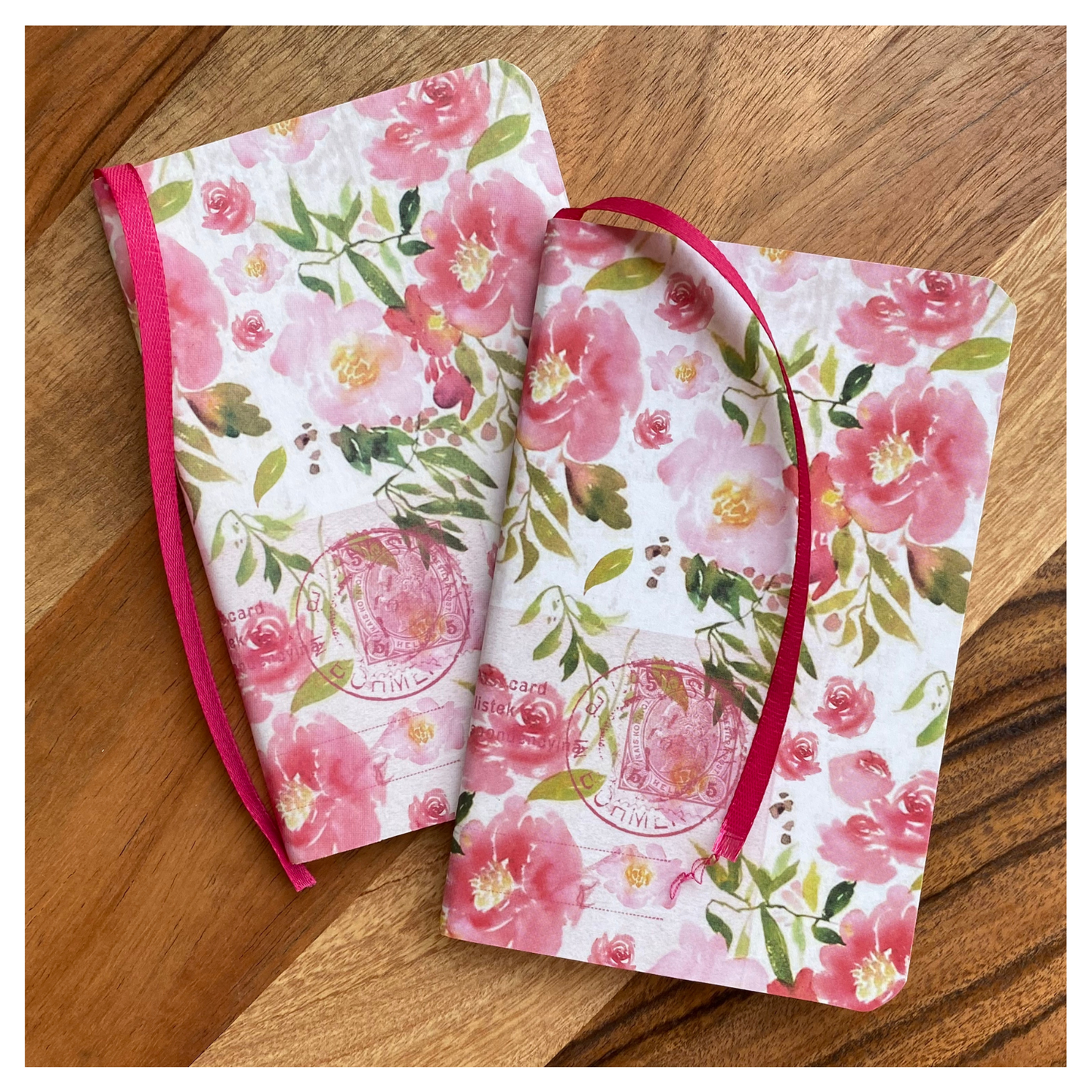 Floral Pink Mini Notebook