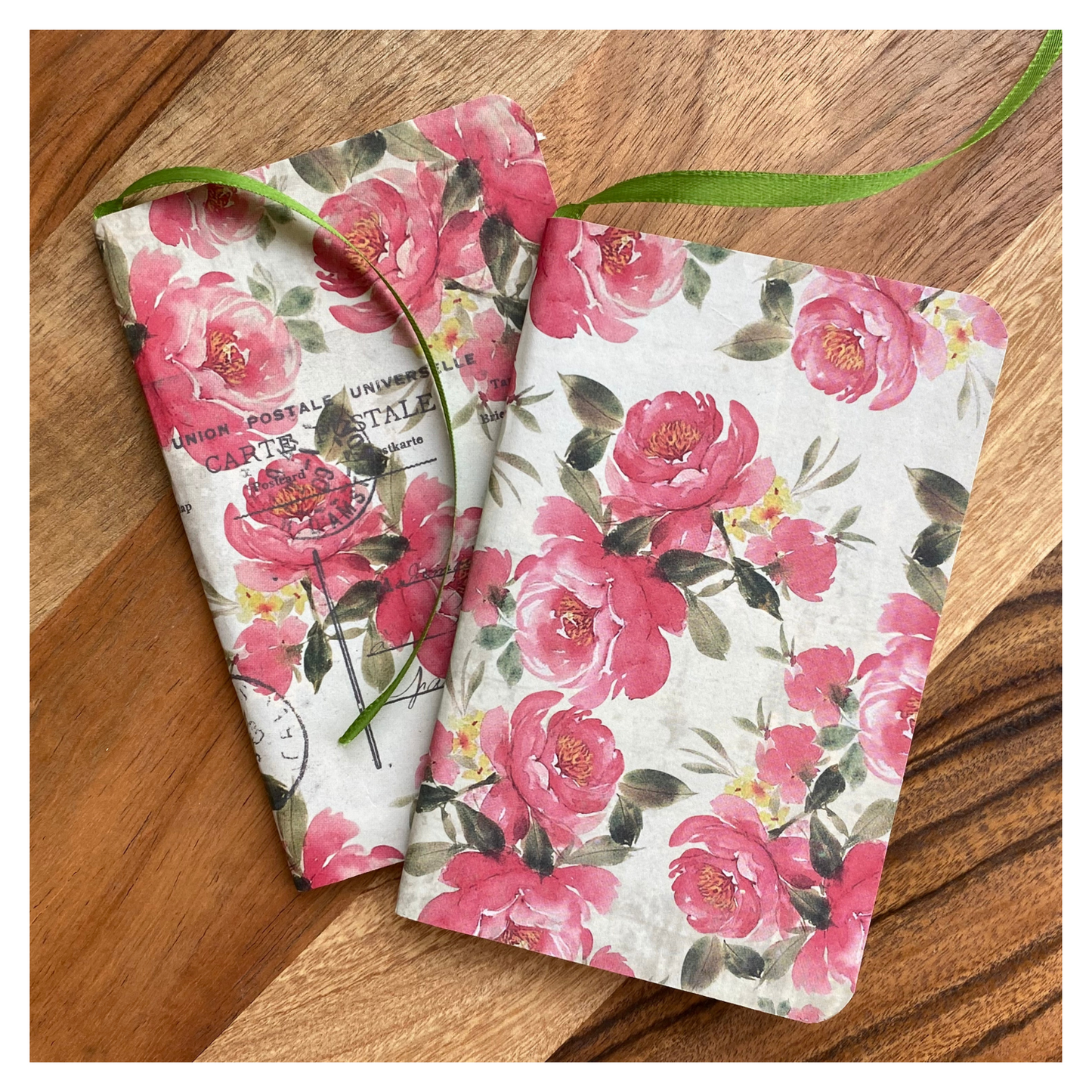 Floral Red Mini Notebook